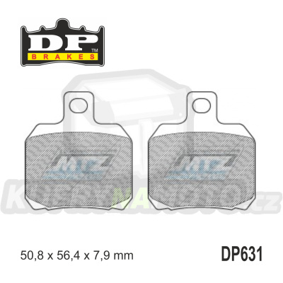 Destičky brzdové DP Brakes DP631 - směs Premium OEM Sinter
