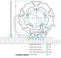 Kotouč brzdový (260/125/5D) - Gilera Nexus125-500 + Piaggio Beverly125-500+Carnaby125-300+X125EVO+X250EVO+X7125-300+X8125-250+X9180-500