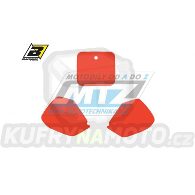 Polepy číslových tabulek (vystřižené) - Honda CR125 / 91-92 + CR250 / 90-91 + CR500 / 91-01 - barva červená