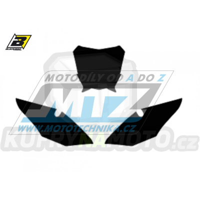 Polepy číslových tabulek (vystřižené) - GasGas MC / 21-23 - barva černá