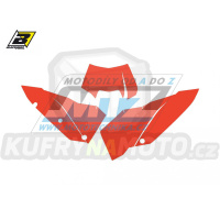 Polepy číslových tabulek (vystřižené) - KTM EXC / 08-11 - barva červená