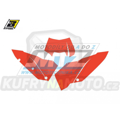 Polepy číslových tabulek (vystřižené) - KTM EXC / 08-11 - barva červená