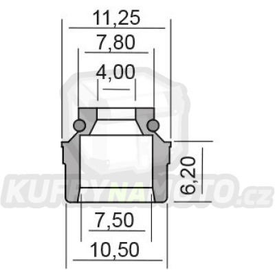 Gufero RMS 100669210 valve stem