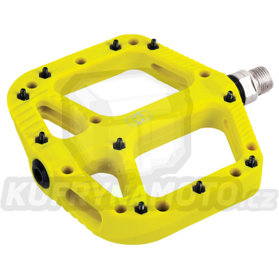 platformové pedály LOAM 20, OXFORD (žlutá fluo, nylon, pár)