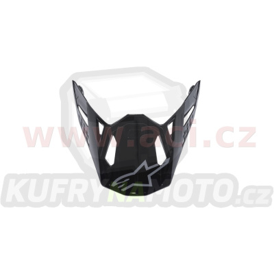 kšilt pro přilby SUPERTECH S-M8 RADIUM, ALPINESTARS (černá/šedá lesklá)