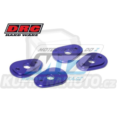 Podložky/Adaptéry pro montáž pro blinkrů DRC Flasher Holder Plate - DRC D45-59-952 - sada 2páry - modré
