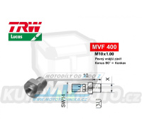 Koncovka brzdové hadice TRW VarioFlex MVF400 (šroubení vnější závit M10x1 pevné) - materiál nerez