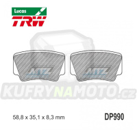 Destičky brzdové DP990-LUSI TRW Lucas MCB825SI - směs Sinter Offroad