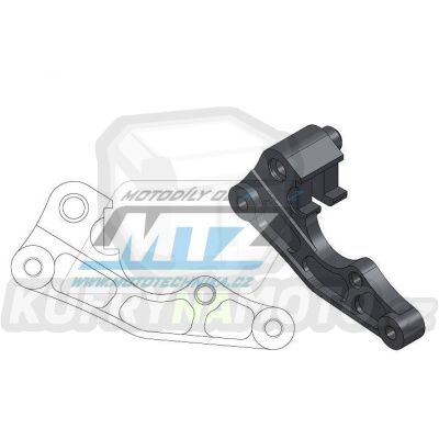 Adaptér brzdového kotouče pro průměr 270mm Oversize Adapter - Kawasaki KX125+KX250 / 06-08 + KXF250 / 06-24 + KXF450 / 06-23 + KLX400R+KLX450R / 03-20 + Suzuki RMZ250 / 07-24 + RMZ450 / 05-24 + RM125+RM250 / 96-12 + DRZ400 / 00-20 + RMX450Z / 10-19