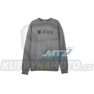 Mikina pánská Fox Absolute Fleece Crew - šedá (velikost L)