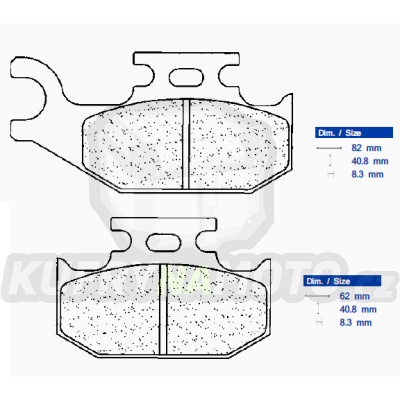 Brzdové destičky CL BRAKES 1235 ATV1