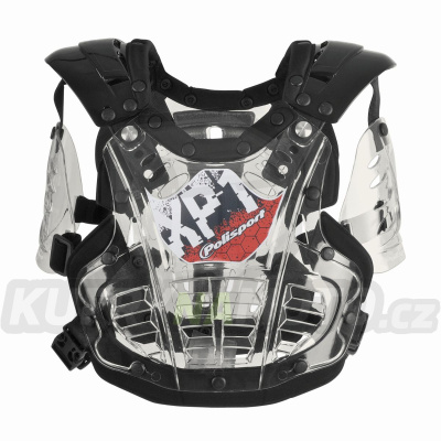Chránič hrudi POLISPORT XP1 MINI průhledno/černá