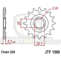 Řetězové kolečko JT JTF 1590-14 14 zubů