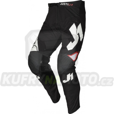 Dětské moto kalhoty JUST1 J-FLEX ARIA černo/bílé