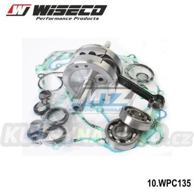 Kliková hřídel Wiseco - Suzuki RM125 / 04-11 (sada včetně ložisek, těsnění a gufer)