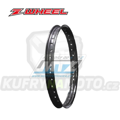 Ráfek motocyklový - rozměr 1,60x21&quot; 36H (předvrtaný / 36otvorů) ZETA Z-WHEEL W01-92411 - černý (přední)