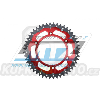 Rozeta ocelová (převodník) BETA-49 zubů - MTZ-PRORACE OffRoad (červená) - Beta RR125+RR200+RR250+RR300 / 13-25 + RR350+RR390+RR400 + RR430+RR450+RR480+RR498 + RS390+XTrainer 300+XTrainer 250