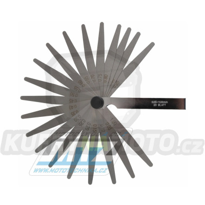 Měrky pro měření vůle ventilů - sada 20kusů (rozsah 0,05-1,00mm)
