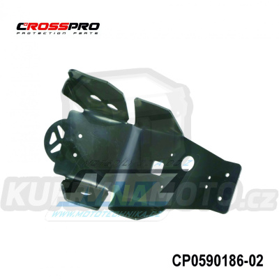Kryt pod motor plastový DTC Engine Guard - Suzuki RMZ450 / 18-25 - barva černá