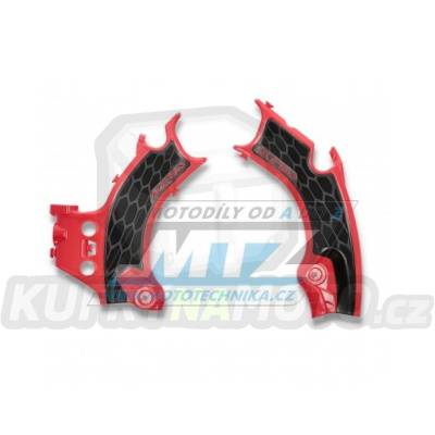 Kryty rámu Honda CRF450R+CRF450RX / 21-24 + CRF250R / 22-24 - barva červeno-černá