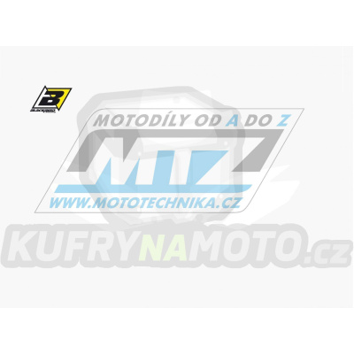 Polepy číslových tabulek (vystřižené) - TM MX / 08-14 - barva bílá