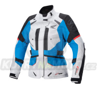 bunda STELLA ANDES DRYSTAR HONDA kolekce, TECH-AIR 5 kompatibilní, ALPINESTARS (světle šedá/černá/modrá/červená) 2024