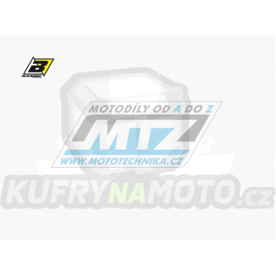 Polepy číslových tabulek (vystřižené) - Yamaha YZ125+YZ250 (UFO) / 02-14 - barva bílá