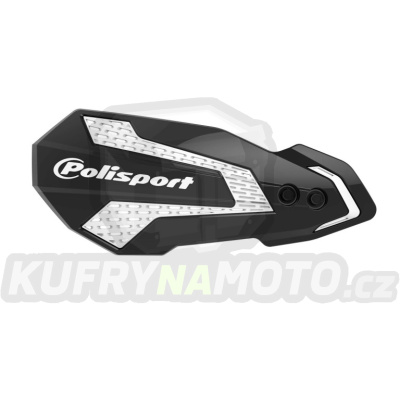 Chrániče páček POLISPORT MX FLOW 8308200019 s montážní sadou černá/bílá