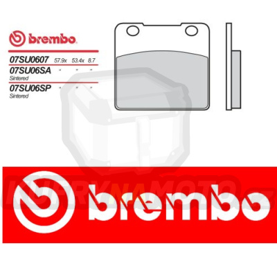 Brzdové destičky Brembo SUZUKI GSX-R 750 r.v. Od 85 - 87 směs SP Přední