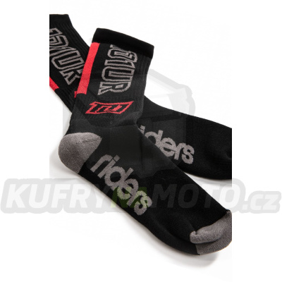 ponožky TRACK SOCKS, 101 RIDERS - ČR (černá)