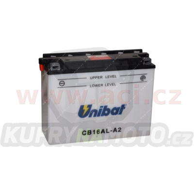 baterie 12V, YB16AL-A2, 16,8Ah, 175A, konvenční 207x71,5x164 FULBAT (vč. balení elektrolytu)