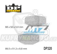 Destičky brzdové DP320 - DP BRAKES směs Premium Sinter OEM