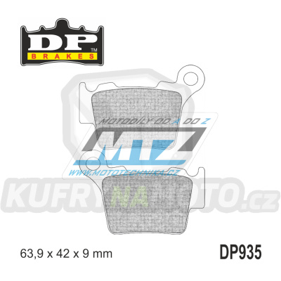 Destičky brzdové DP935-SDP DP Brakes - směs SDP PRO-MX