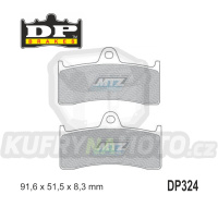 Destičky brzdové DP324-RDP DP Brakes - směs RDP X-RACE Titanium