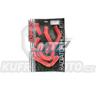 Hadice chladiče DRC RADIATOR HOSE KIT - DRC D47-01-093 - Honda CRF450R / 13-14 - červené (sada 6ks)