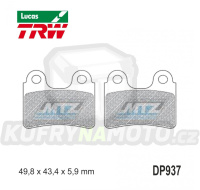 Destičky brzdové DP937-LU TRW Lucas MCB766 - směs Allround