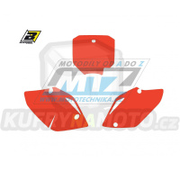 Polepy číslových tabulek (vystřižené) - Honda CRF150 / 07-23 - barva červená