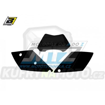 Polepy číslových tabulek (vystřižené) - KTM EXC / 05-07 - barva černá
