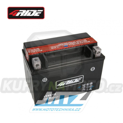 Baterie (akumulátor motocyklový) 4RIDE YTX9-BS (12V-8Ah)