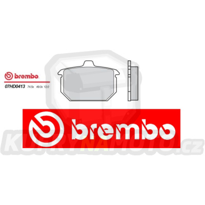 Brzdové destičky Brembo HARLEY DAVIDSON FXR SUPER GLIDE 1340 r.v. Od 85 - 86 Originál směs Zadní