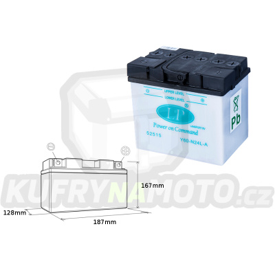 LANDPORT baterie Y60-N24L-A 12V 24AH 185X125X176