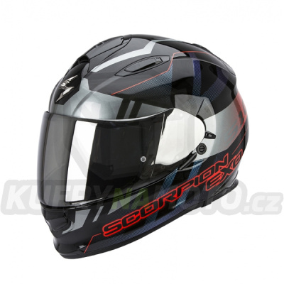 Moto přilba SCORPION EXO-510 AIR STAGE černo/stříbrno/červená