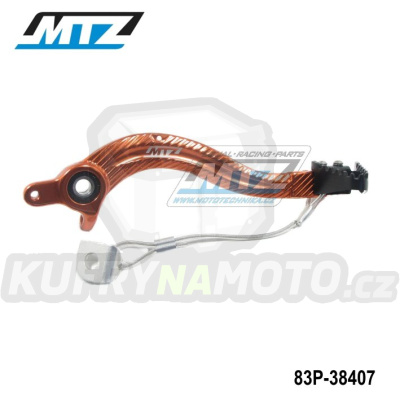 Pedál brzdy KTM 400EXC+450EXC+530EXC / 08-11 + 450SXF+505SXF / 08-10 + 125EXC+200EXC / 15-16 + 250EXC+300EXC / 16 + 450SMR / 08-10 - oranžový