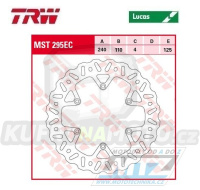 Kotouč brzdový TRW MST295EC (240/110/6D) - Beta RR125+RR200+RR250+RR300 + RR350+RR390+RR400+RR430 + RR450+RR480+RR498 + Xtrainer