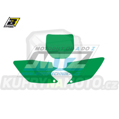 Polepy číslových tabulek (vystřižené) - Kawasaki KXF250 / 06-08 - barva zelená