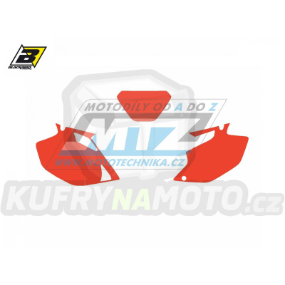 Polepy číslových tabulek (vystřižené) - Yamaha WRF250+WRF450 / 03-04 - barva červená