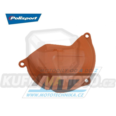 Kryt spojkového víka KTM 450SXF / 13-15 + 450EXC / 12-16 + Husqvarna FC450+FS450 / 14-15 + FE450+FE501 / 14-16 - barva tmavě oranžová