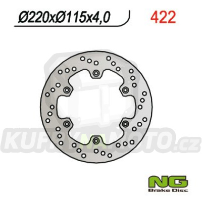 Brzdový kotouč moto NG 422