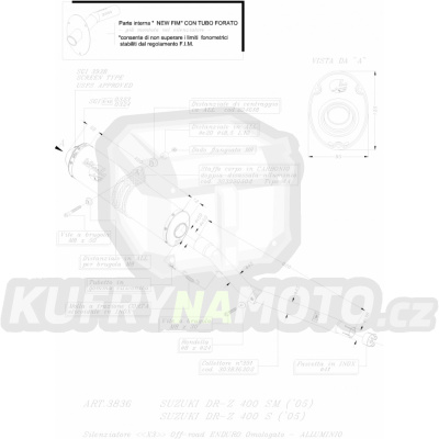 Výfuk Leo Vince Suzuki DR-Z 400 S 2001 - 2008 X3 LVKN883-3836