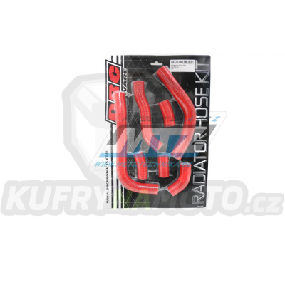 Hadice chladiče DRC RADIATOR HOSE KIT - DRC D47-01-083 - Honda CRF450R / 09-12 - červené (sada 7ks)